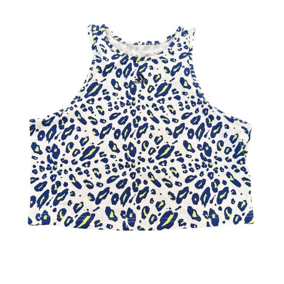 adidas Tops - Adidas Animal Print Crop Tank Top Tight Fit Sports Women's, Size L NWOT